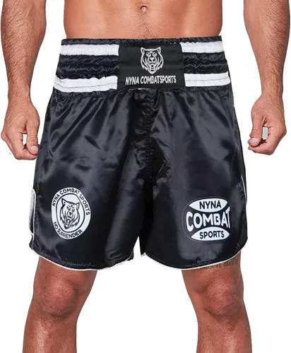 Miniatura 5 de Nyna Combat Muay Thai Shorts MMA Pantalones cortos para entrenamiento de lucha para artes marciales para hombres y mujeres