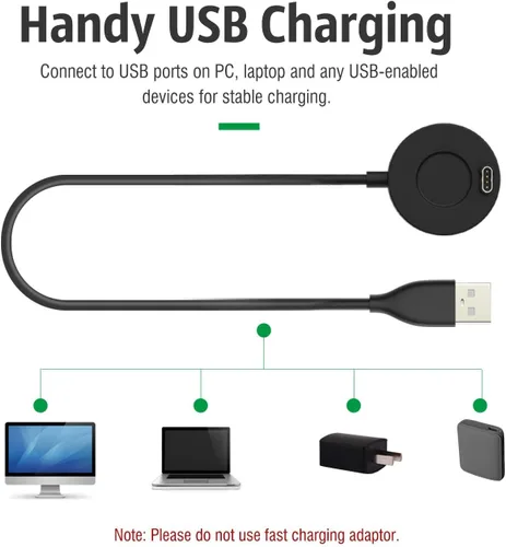 Miniatura 6 de Cargador compatible con Garmin Fenix 8, Fenix 7/7S/7X, Fenix 6/6S/6X, Fenix 5/5S/5X, soporte de carga para estación de carga con cable USB de 3.3 ft