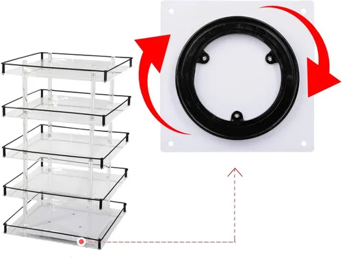 Miniatura 5 de MK302 – Acrílico Nail Polish Rotating Display Rack