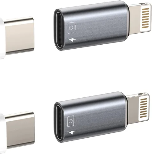 Miniatura 13 de Adaptador Lightning hembra a USB C macho cargador tipo C (paquete de 3) compatible con iPhone compatible con Samsung Galaxy Note S10 S20 S21 LG