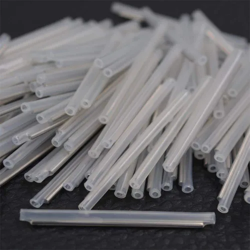 Miniatura 3 de 600 piezas de manguitos de empalme de fibra (0.102 in de diámetro, 2.362 in de longitud) Cable de fibra óptica de fusión de tubos termorretráctiles