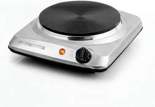 Miniatura 11 de OVENTE Electric Countertop Single Burner,1000W Cooktop with 7.25 Inch Cast Iron Hot Plate,5 Level Temperature Control,Compact Cooking Stove &Easy to