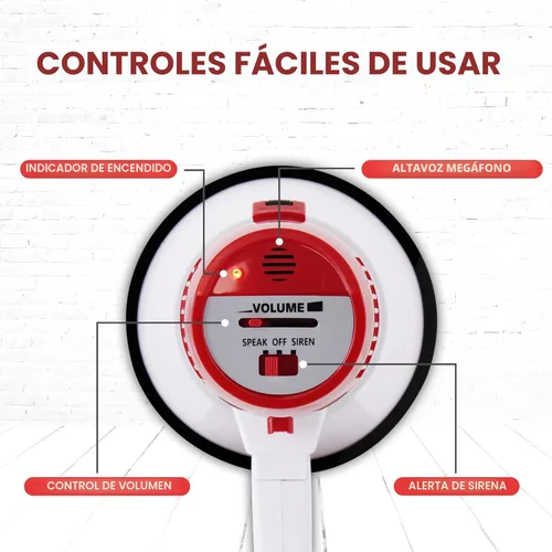 Miniatura 4 de Pyle megáfono altavoz compacto, funciona con baterías, sirena alarma, control de volumen (pmp20)