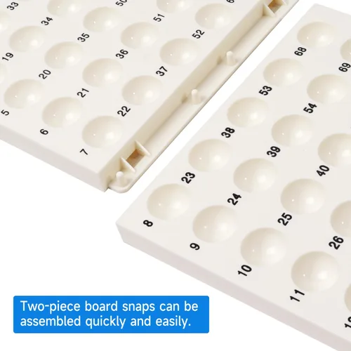 Miniatura 3 de GSE Games & Sports Expert Tablero maestro de bingo para bolas de 7/8 pulgadas, tablero de llamadas blanco para juegos de bingo, ideal para fiestas