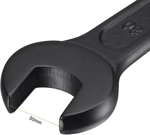Miniatura 3 de uxcell Llave de golpe de extremo abierto de 1.181 in, herramienta de mano de llave de cabeza única de acero de alta resistencia