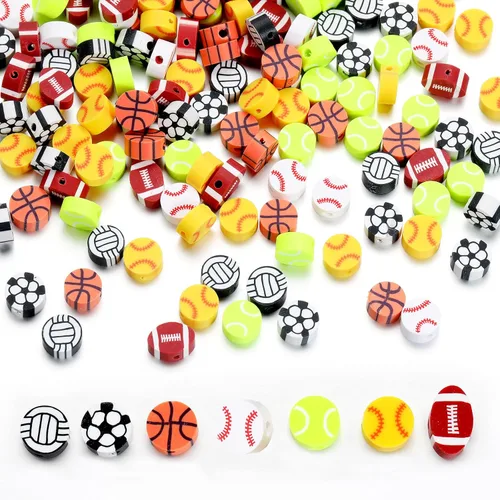 Miniatura 59 de 100 piezas de cuentas espaciadoras de arcilla polimérica de animales para joyería de mujer, pulseras, collares, aretes, accesorios de bricolaje