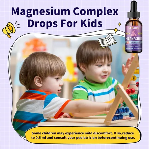 Miniatura 2 de Gotas líquidas de magnesio para niños y gomitas de magnesio para niños