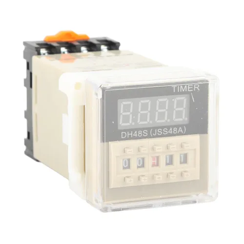 Miniatura 4 de DH48S-2Z Relé de tiempo digital de 220V con base de enchufe - 0.01S-99H99M ajustable, relés sólidos de retardo de encendido para sistemas de control