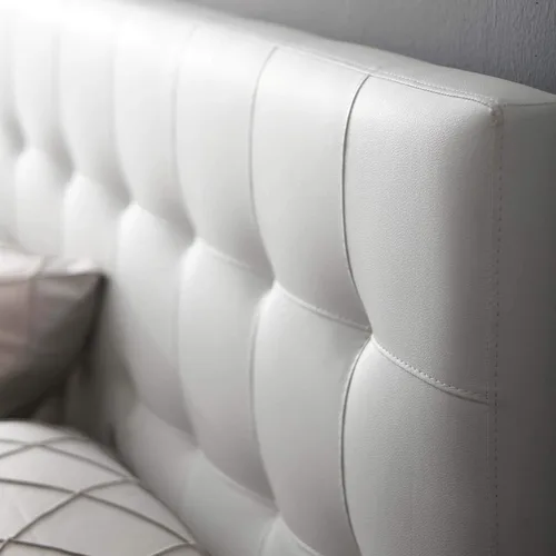 Miniatura 2 de Modway Lily Cabecera Capitoné de Cuero Sintético Tapizada Queen en Blanco