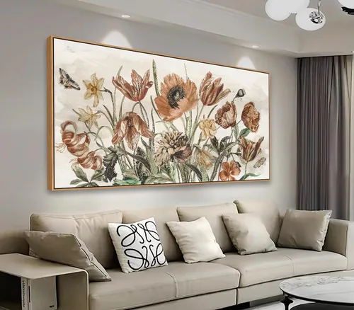 Miniatura 14 de Arte de Pared en Lienzo de Abedul Enmarcado - Imágenes Abstractas de Árboles de Abedul para Pintura Moderna en Lienzo Turquesa, Obra de Arte