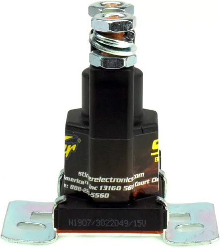 Miniatura 3 de Stinger Aislador y relé de batería SGP38 80-AMP, NEGRO
