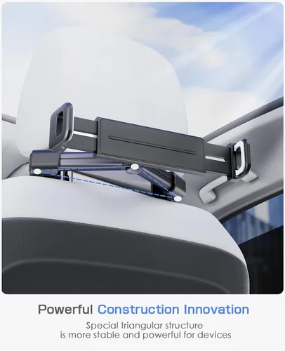 Miniatura 3 de Paquete de 2 Soportes para Tablet y iPad para Coche, Soporte para Tablet en el Asiento Trasero, Soporte para Teléfono, Compatible con iPad