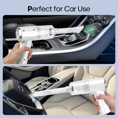 Miniatura 7 de Auloea Mini aspiradora de coche (4500 pa), portátil, inalámbrico, recargable, pequeña aspiradora de mano, aspiradora de mano para teclado y laptop