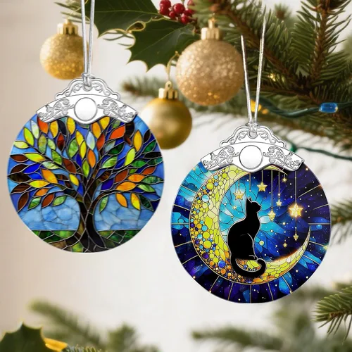 Miniatura 4 de Adornos de Navidad de gato negro: adornos de árbol de Navidad, regalo de decoración navideña, relleno de calcetines, ideas de regalo, regalos