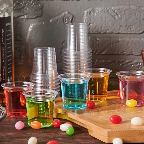 Miniatura 6 de Lilymicky Paquete de 1000 vasos de chupito de plástico de 1 oz, vasos desechables transparentes de 1 onza para vodka, whisky, tequila, mini