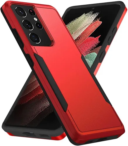 Miniatura 8 de Funda diseñada para Samsung S24 Ultra (no para S24 y S24 Plus), resistente, resistente, a prueba de golpes, soporte de carga inalámbrica, funda Azul