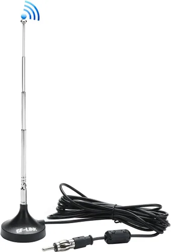 Antena magnética del coche de FM AM FM Antena telescópica del coche de la radio del coche con la base magnética