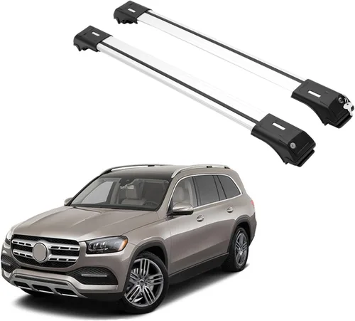 Miniatura 10 de ERKUL – Barras transversales portaequipajes para Mercedes Benz GLA 2021-2026 Barras transversales de aluminio con bloqueo antirrobo para techo