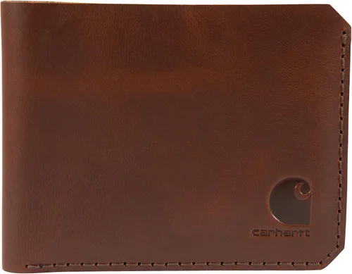 Miniatura 10 de Carhartt Carteras de cuero Craftsman para hombre, disponibles en varios estilos y colores, color negro (cuaderno)