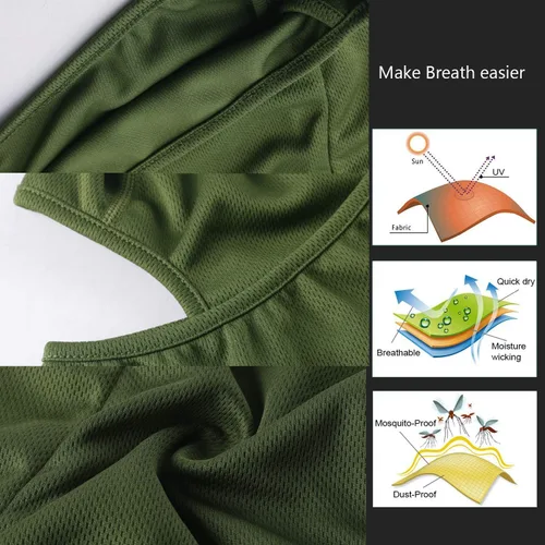 Miniatura 4 de Pasamontañas con Capucha Ajustable Resistente al Viento con Protección UV