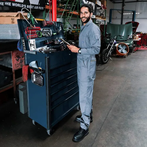 Miniatura 6 de HISEA Overol de manga larga para hombre, pantalones de construcción grandes y altos