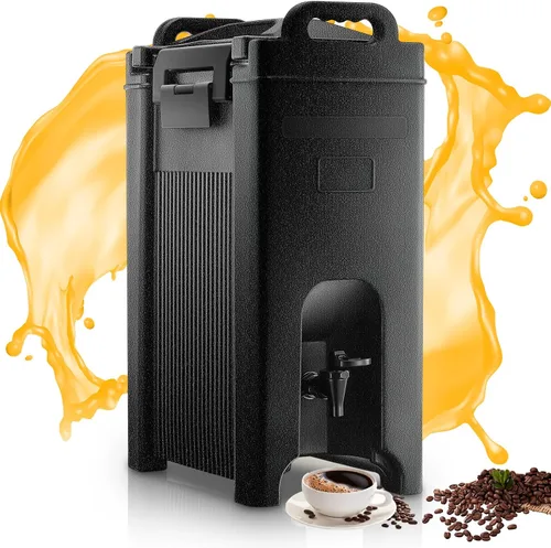 Dispensador de bebidas aislado de 5 galones, dispensador comercial de bebidas calientes/frías para cafeterías, fiestas grandes, reuniones de