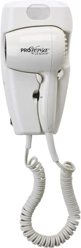 Miniatura 6 de JERDON Secador de pelo de montaje en pared - Blanco - Solo cable directo - Secador de pelo montado en la pared estilo hotel - Modelo JWM8CD