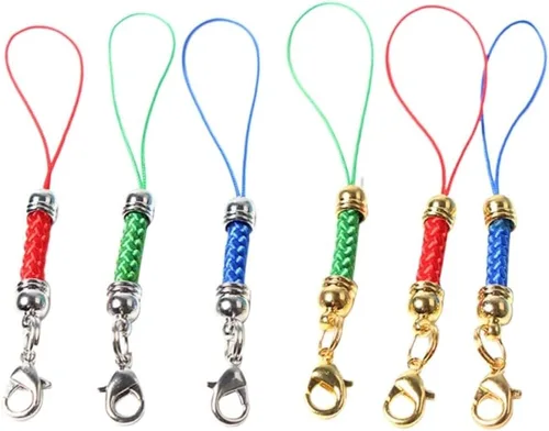 Cordón para teléfono celular, 30 piezas, accesorios para teléfono celular, correas para teléfono celular, correas de encanto Lariat con cierre de