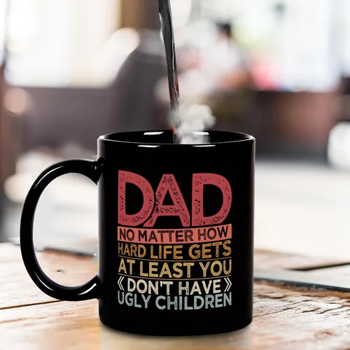 Miniatura 3 de Fatbaby Taza de café divertida para papá, cumpleaños humorístico, Día del Padre, Acción de Gracias, Navidad, regalos para papá, no tienes niños
