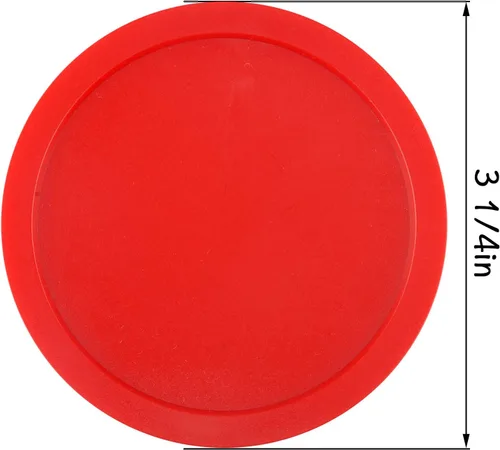 Miniatura 3 de Discos de hockey de aire de 3 1/4 pulgadas, paquetes de objetivos de tamaño completo, accesorios de repuesto para mesas de juego (6 piezas)