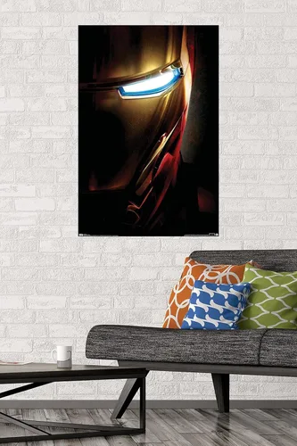 Miniatura 2 de Trends International Marvel Iron Man - Póster de pared de una hoja, 22.375 x 34 pulgadas, versión premium sin marco