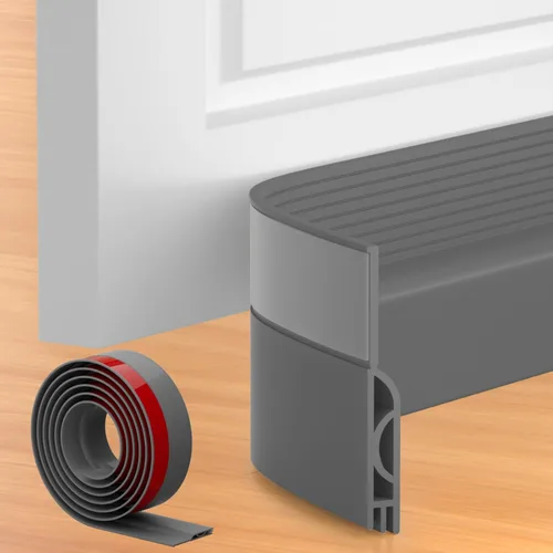 Miniatura 10 de Tope de Corriente de Puerta, Barrido de Puerta Ajustable para la Parte Inferior de la Puerta, Relleno de Espacio Bajo la Puerta para Puertas Blanco
