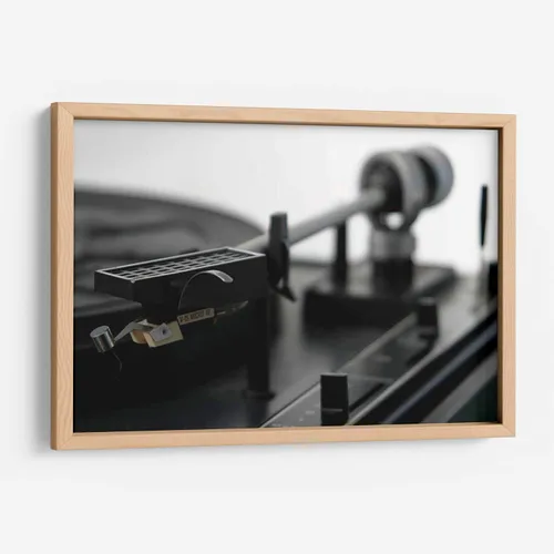 Miniatura 6 de Canvas Lab Turntable II by Renee W. Stramel 11 x 7 in Fine Art Framed Print, Frame Color: Black, With Mat Architecture, Black and White