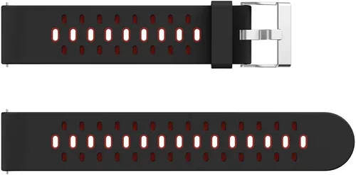 Miniatura 5 de Correa de repuesto de silicona de 0.787 in para Huami Xiaomi Amazfit Bip reloj inteligente Rojo