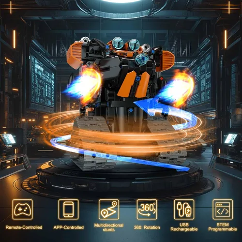 Miniatura 3 de Juguetes de Construcción STEM para Niños de 6 a 14 años, Kit de Construcción de Robot STEM 5en1 para Niños, Conjunto de Bloques de Construcción