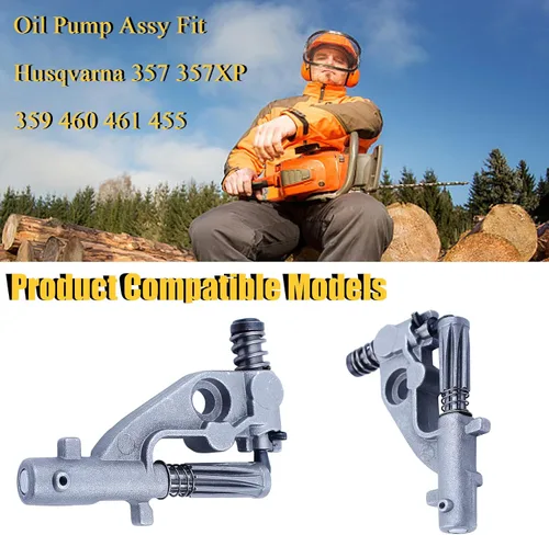 Miniatura 3 de Conjunto de bomba de aceite Husqvarna 357 357XP 359 460 461 455 Rancher II Jonsered CS2156 CS2159 CS2255 544180104 Motosierra