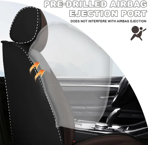 Miniatura 3 de Funda de cuero de 2 asientos para Mazda CX-3 CX-30 CX-5 CX-50 MX-30, antideslizante, impermeable, resistente al desgaste, funda universal