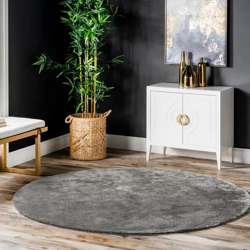 Miniatura 20 de nuLOOM Alfombra de Área de Felpa Acogedora de 5' x 8', Lavable a Máquina, Antideslizante, Alfombra Shag Suave y Esponjosa para Sala de Estar, Crema