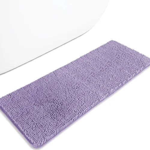 Miniatura 118 de Alfombra de baño pequeña de 12 x 18 pulgadas, lavable y absorbente, antideslizante, alfombra de baño de felpilla gruesa y suave para baño, ducha