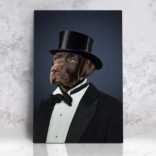Miniatura 54 de Awesometik Impresión en Lienzo Personalizada Retrato Real de Mascota a partir de Foto, Retrato Renacentista Personalizado, Retratos, Retratos 25 El