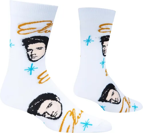 Miniatura 3 de Crazy Socks, Retro Elvis, King of Rock N Roll de los años 50, calcetines novedosos para adultos, Retro Elvis