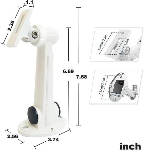 Miniatura 2 de Soporte universal para cámara de seguridad CCTV, soporte para cámara IP, soporte para panel solar, aleación de aluminio para interiores