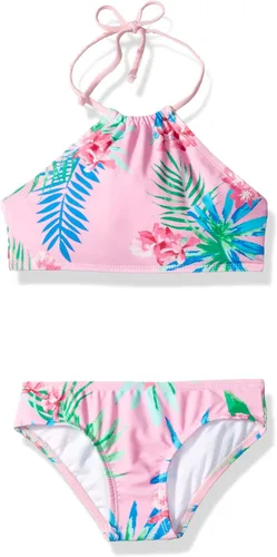 Miniatura 40 de Kanu Surf Mahina bikini halter de 2 piezas para niñas, traje de baño para playa mahina azul