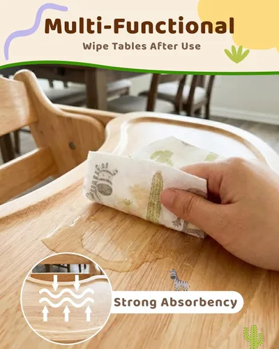 Miniatura 5 de Lictin Disposable Baby Bibs, Individually Packaged, Hygienic and Convenient for Toddler, Baby Travel Essentials, 20/50pcs