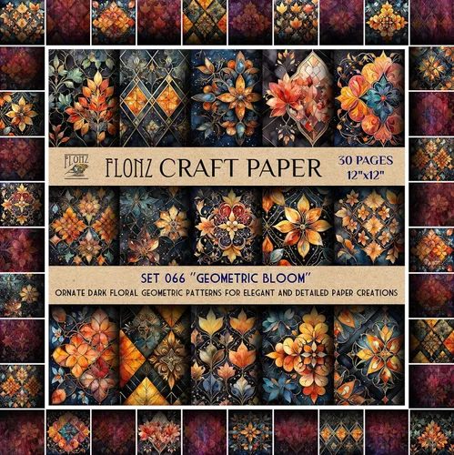 Miniatura 8 de Papel para álbum de recortes (30 páginas 30 x 30 cm) Meadow Bliss: margaritas vibrantes y encantadores patrones florales inspirados en prados