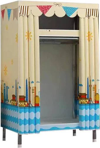 large closets Portable Wardrobe Closet Thickened Steel Pipe Clothes Closet for Bedroom Hanging Large Closet Lightweight Portable Closet Space-saving