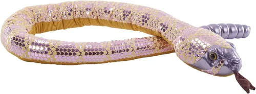 Wild Republic Foilkins Snakes, serpiente de cascabel, animal de peluche, 54 pulgadas, regalo para niños, juguete de peluche, botellas de agua
