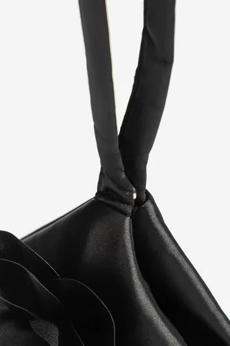 Miniatura 6 de BABEYOND Bolsos de mano para mujer, bolsos de noche de satén con flores, bolso de pulsera elegante para fiestas, uso diario, boda