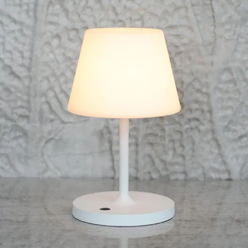 Miniatura 10 de Lámpara de mesa para exteriores, inalámbrica recargable por USB, 4000 mAh, LED de 2700 K, regulable al tacto, portátil, funciona con pilas, IP44