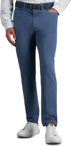 Miniatura 8 de Haggar - Pantalón deportivo de viaje para hombre, ajuste recto, 5 bolsillos, elástico, casual, con tecnología Performance